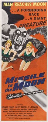 Missile to the Moon movie poster (1958) calendar