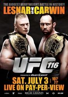 UFC 116: Lesnar vs. Carwin movie poster (2010) tote bag #MOV_48b67d47