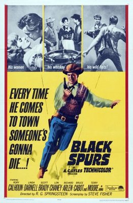 Black Spurs movie poster (1965) hoodie