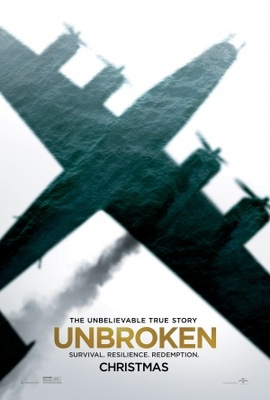 Unbroken movie poster (2014) mouse pad