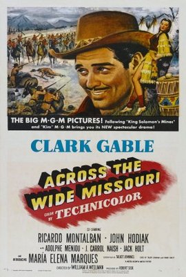 Across the Wide Missouri movie poster (1951) Mouse Pad MOV_4b10a7c7