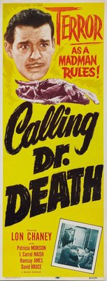 Calling Dr. Death movie poster (1943) poster
