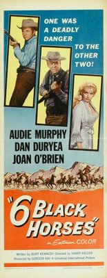 Six Black Horses movie poster (1962) mouse pad