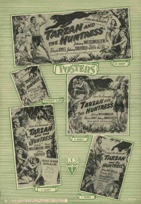 Tarzan and the Huntress movie poster (1947) tote bag