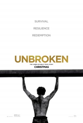 Unbroken movie poster (2014) tote bag