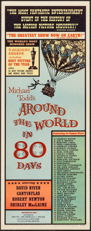 Around the World in Eighty Days movie poster (1956) hoodie
