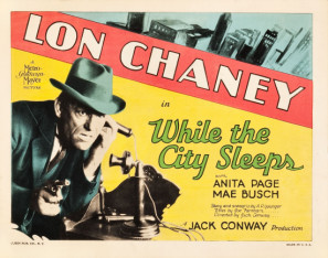 While the City Sleeps movie poster (1928) mouse pad