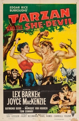 Tarzan and the She-Devil movie poster (1953) tote bag