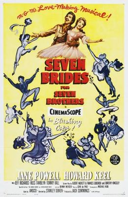 Seven Brides for Seven Brothers movie poster (1954) Longsleeve T-shirt