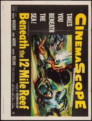 Beneath the 12-Mile Reef movie poster (1953) mouse pad