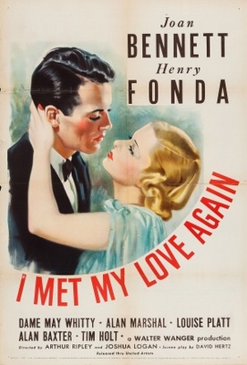 I Met My Love Again movie poster (1938) poster