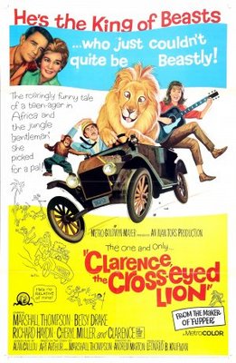 Clarence, the Cross-Eyed Lion movie poster (1965) tote bag