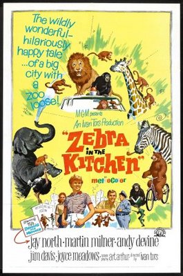 Zebra in the Kitchen movie poster (1965) tote bag