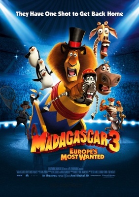 Madagascar 3: Europe's Most Wanted movie poster (2012) tote bag #MOV_56cea117