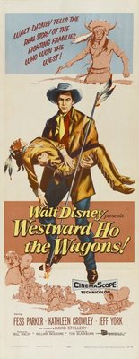 Westward Ho the Wagons! movie poster (1956) tote bag
