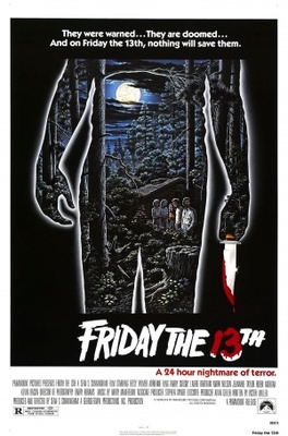 Friday the 13th movie poster (1980) calendar