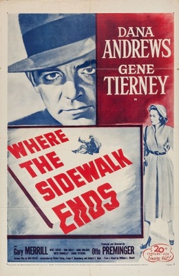 Where the Sidewalk Ends movie poster (1950) hoodie