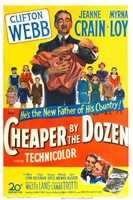 Cheaper by the Dozen movie poster (1950) Poster MOV_598225ec
