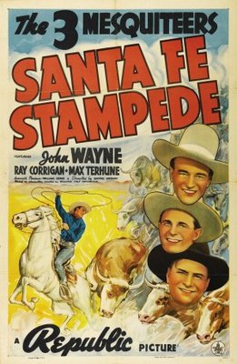 Santa Fe Stampede movie poster (1938) Mouse Pad MOV_599a2139