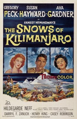The Snows of Kilimanjaro movie poster (1952) Poster MOV_5a4004bc