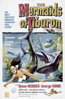 Mermaids of Tiburon movie poster (1962) mouse pad