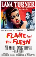 Flame and the Flesh movie poster (1954) t-shirt #MOV_5b7a4ef6