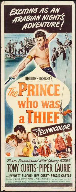 The Prince Who Was a Thief movie poster (1951) tote bag