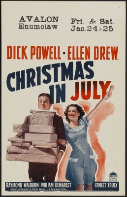 Christmas in July movie poster (1940) tote bag