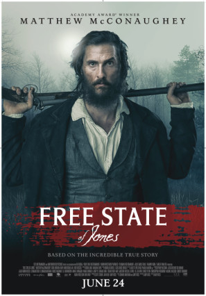 Free State of Jones movie poster (2016) mouse pad