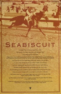 Seabiscuit movie poster (2003) tote bag #MOV_615dcd42