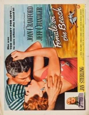 Female on the Beach movie poster (1955) calendar