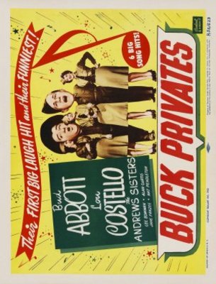 Buck Privates movie poster (1941) poster