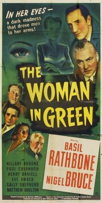 The Woman in Green movie poster (1945) tote bag