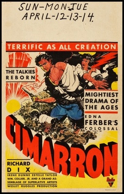 Cimarron movie poster (1931) calendar