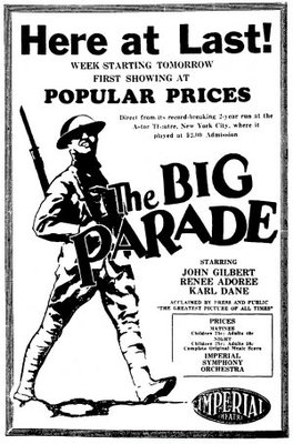 The Big Parade movie poster (1925) calendar