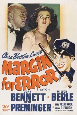 Margin for Error movie poster (1943) poster