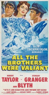 All the Brothers Were Valiant movie poster (1953) calendar