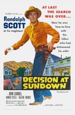 Decision at Sundown movie poster (1957) mug