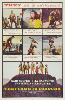 They Came to Cordura movie poster (1959) calendar
