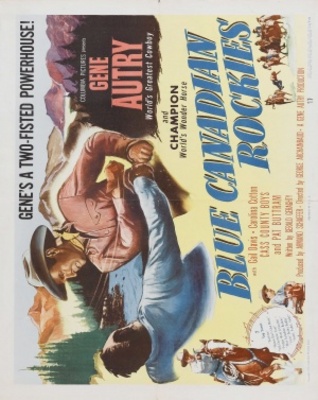 Blue Canadian Rockies movie poster (1952) tote bag