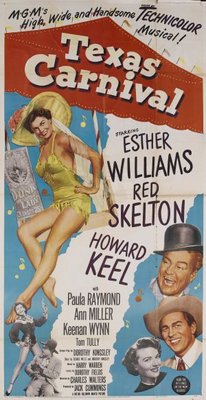Texas Carnival movie poster (1951) calendar