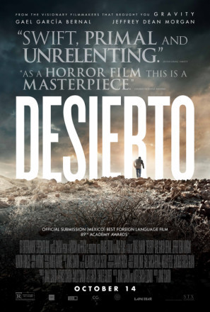 Desierto movie poster (2016) tote bag