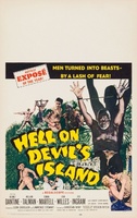 Hell on Devil's Island movie poster (1957) Longsleeve T-shirt #1123413