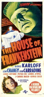 House of Frankenstein movie poster (1944) mouse pad