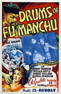 Drums of Fu Manchu movie poster (1940) tote bag