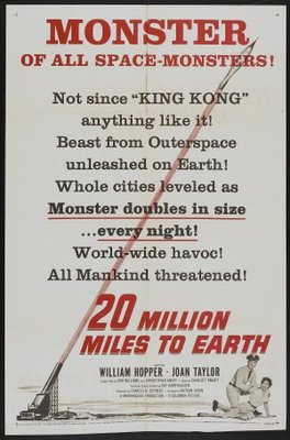 20 Million Miles to Earth movie poster (1957) calendar