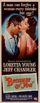 Because of You movie poster (1952) calendar