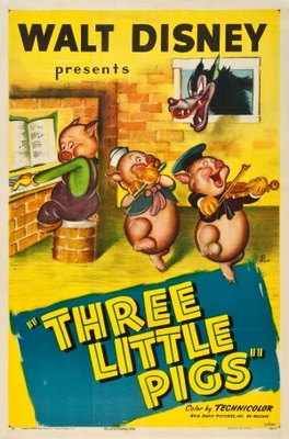 Three Little Pigs movie poster (1933) Longsleeve T-shirt