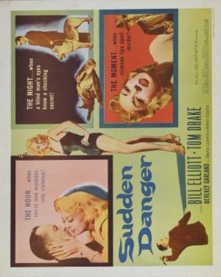 Sudden Danger movie poster (1955) tote bag