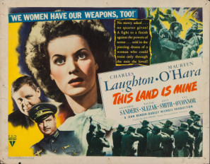 This Land Is Mine movie poster (1943) calendar